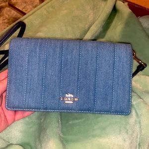 Denim Coach purse